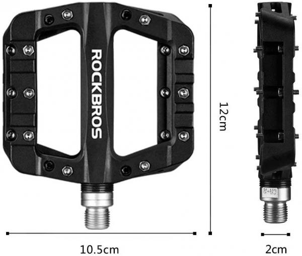 ROCKBROS MTB Bicycle Pedals - Black (Pair)
