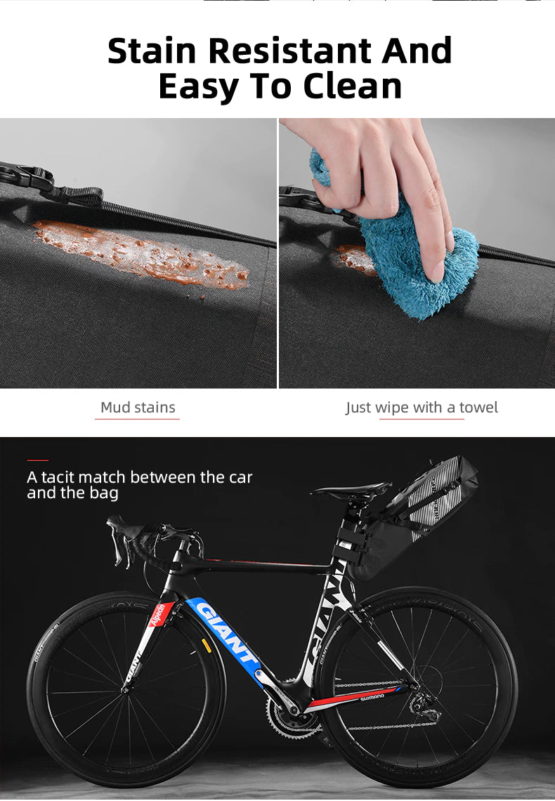 ROCKBROS-Bicycle Seat Bag 100% waterproof - Max. 10L