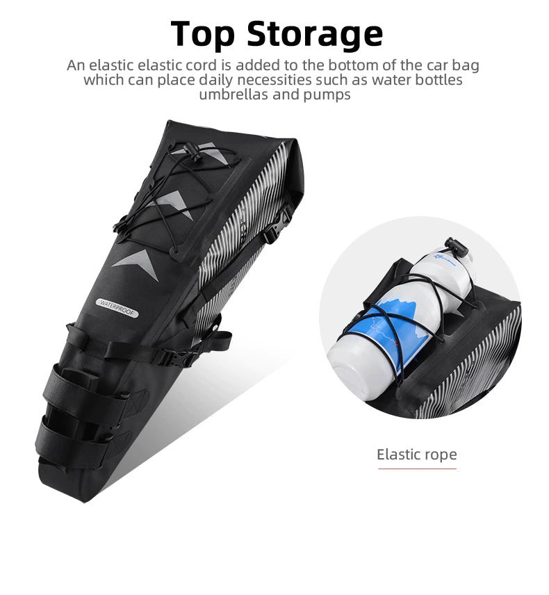 ROCKBROS-Bicycle Seat Bag 100% waterproof - Max. 10L