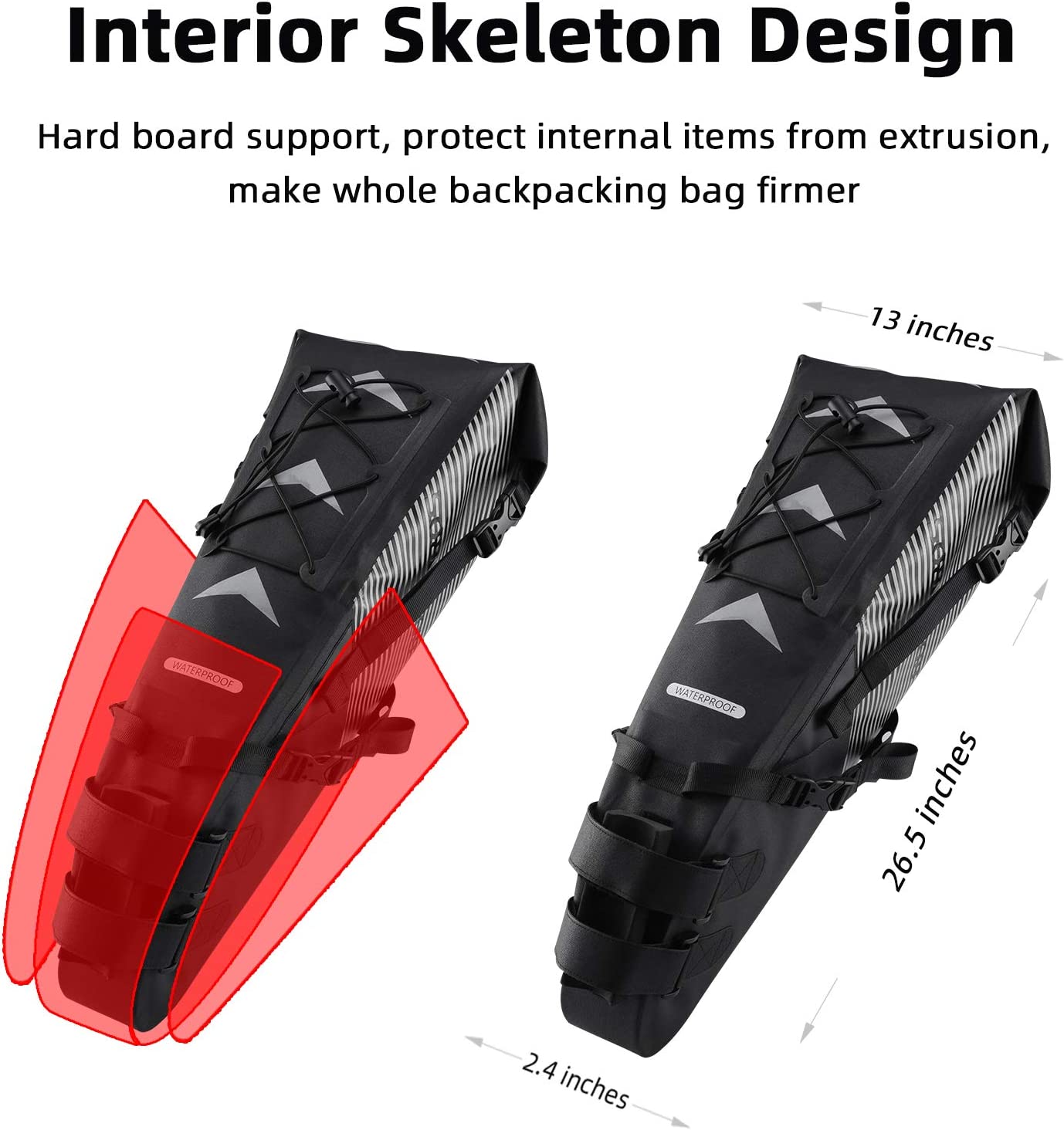 ROCKBROS-Bicycle Seat Bag 100% waterproof - Max. 10L