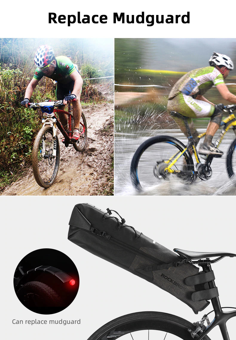 ROCKBROS-Bicycle Seat Bag 100% waterproof - Max. 10L