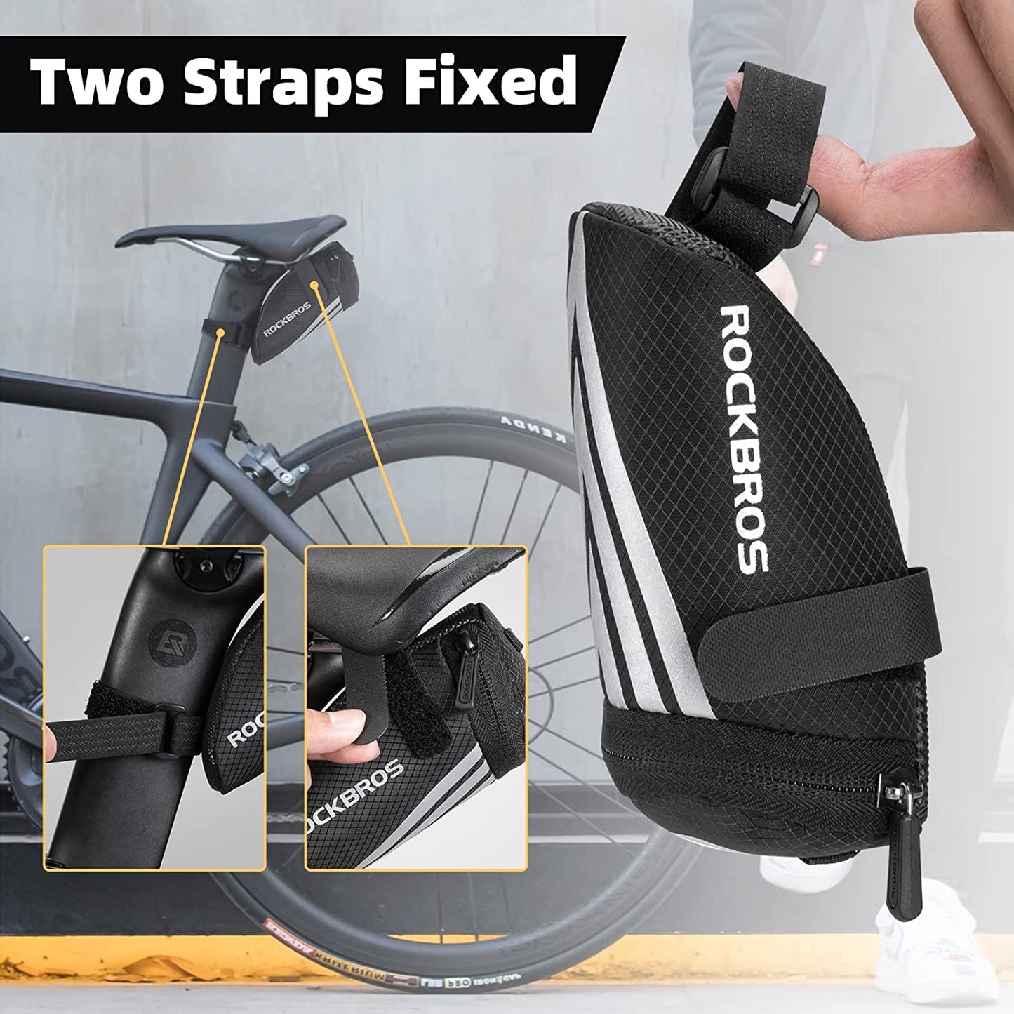ROCKBROS Ultralight Under Saddle Bag - 1L Black