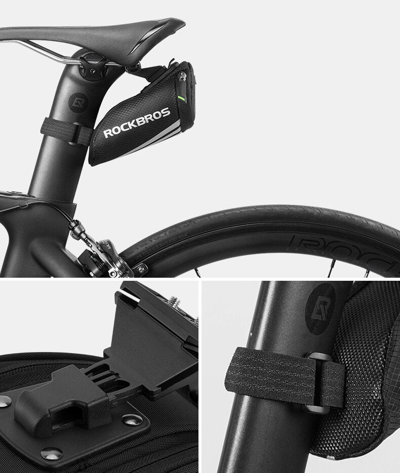 ROCKBROS Ultralight Under Saddle Bag - 1L Black