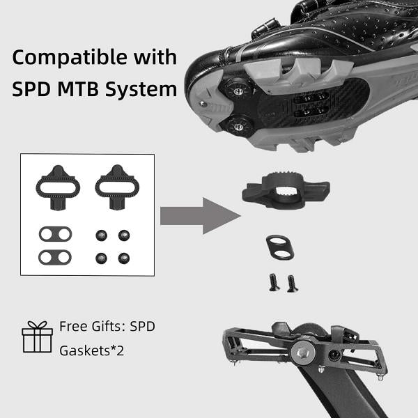 ROCKBROS MTB / Trekking Bicycle Pedals - Black (Pair)