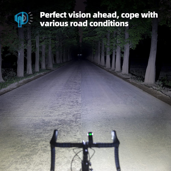 ROCKBROS Bicycle Light 1000 Lumens - USB Rechargeable & Waterproof