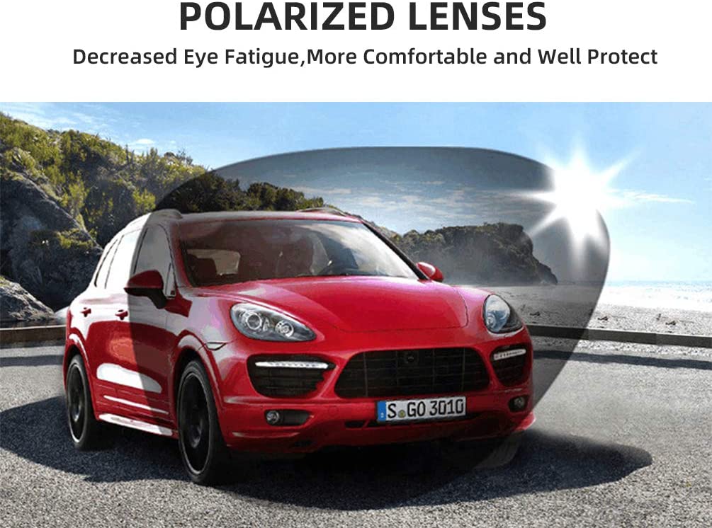 Polarized Multi Lens Sports Sunglasses - Black