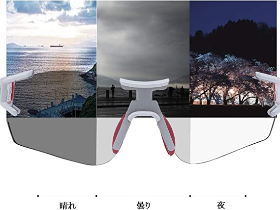 Photochromic Sunglasses - White/Red
