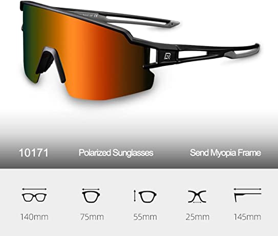 Polarized Sunglasses - Black/Grey