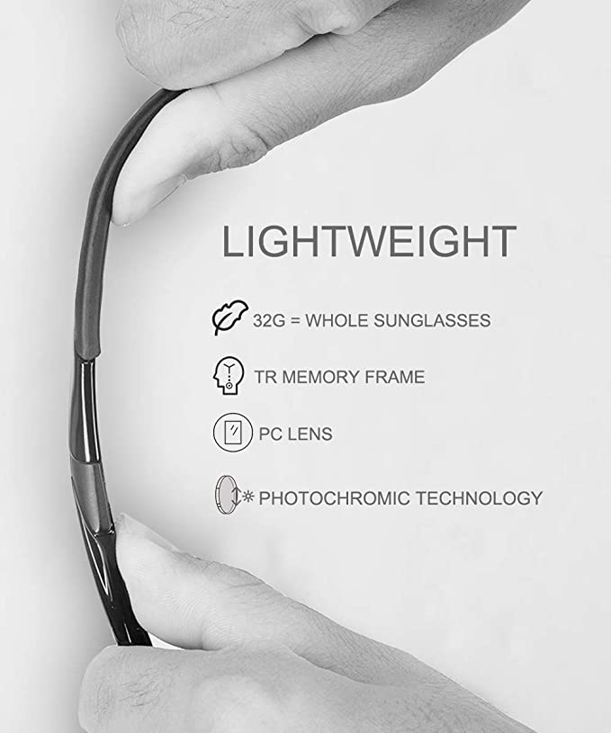 Photochromic Sunglasses - Black