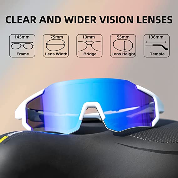 Polarized Sunglasses - White/Blue