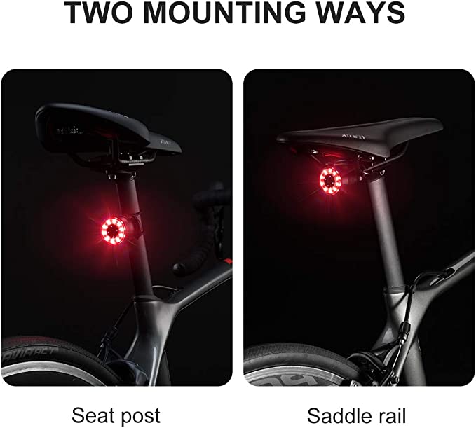ROCKBROS Bicycle Tail Light - USB Rechargeable & Waterproof