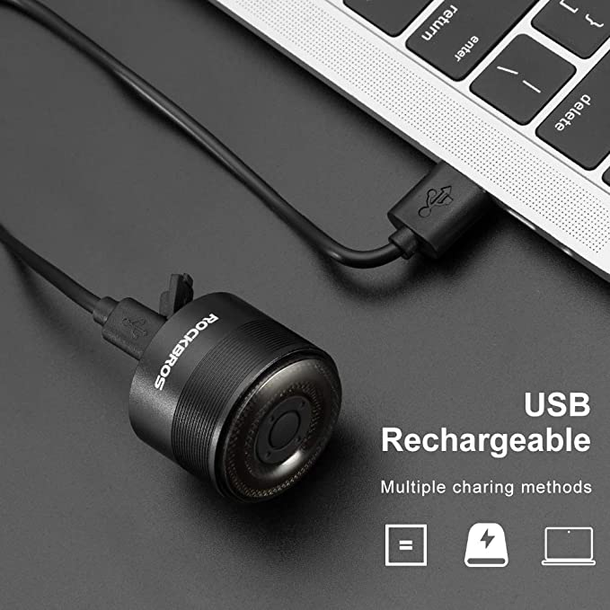 ROCKBROS Bicycle Tail Light - USB Rechargeable & Waterproof