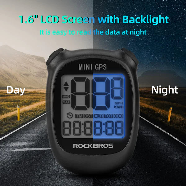 ROCKBROS Mini GPS Bicycle Computer - Black