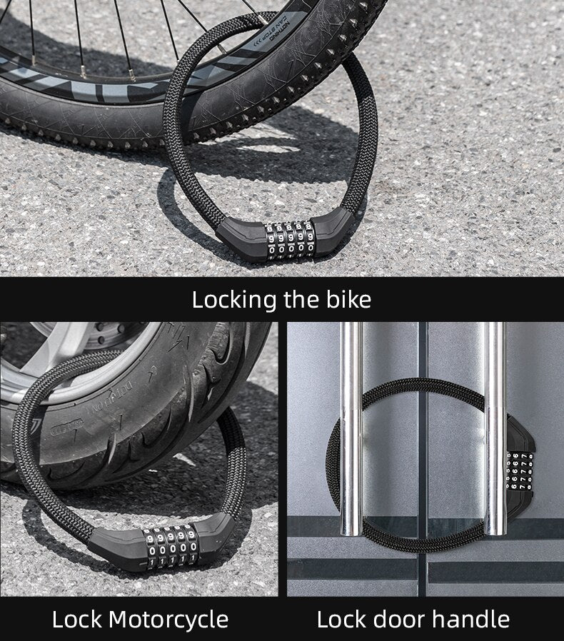 ROCKBROS Cable Lock - Password Lock