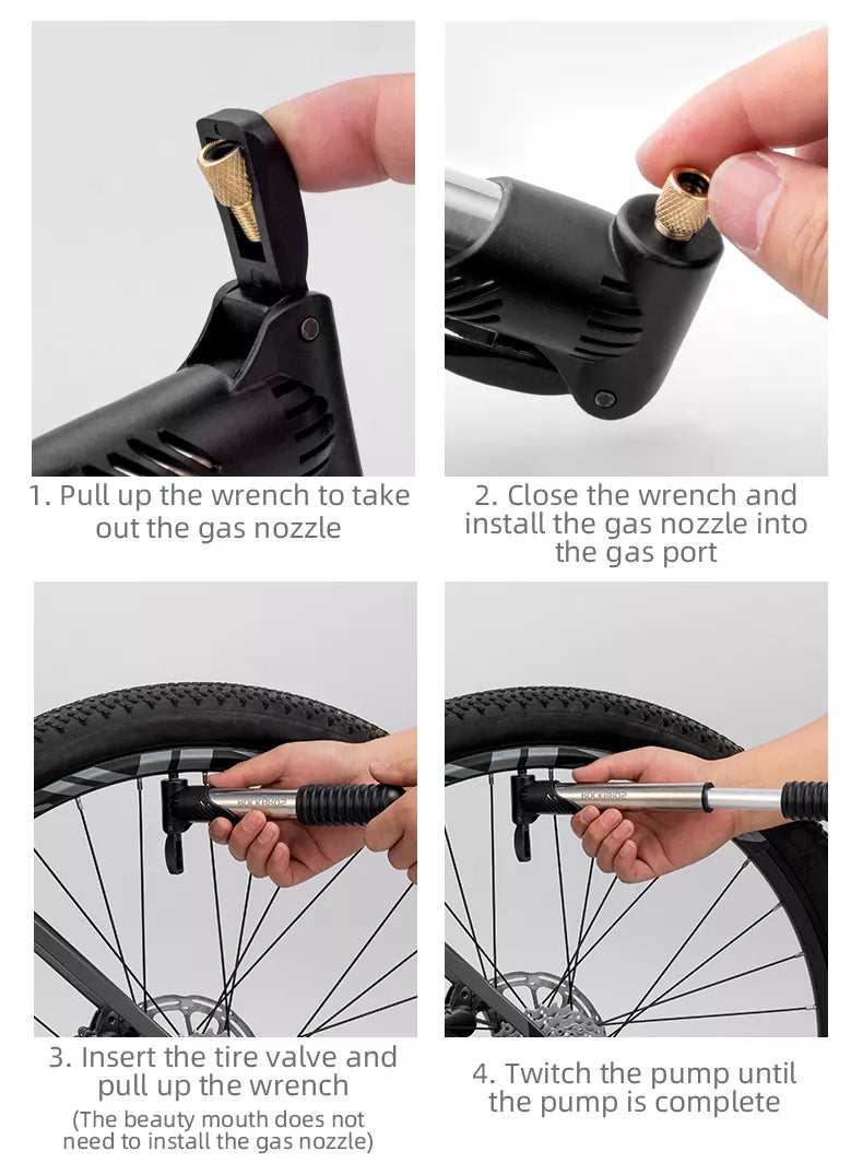 ROCKBROS Mini Bicycle Pump – 100PSI