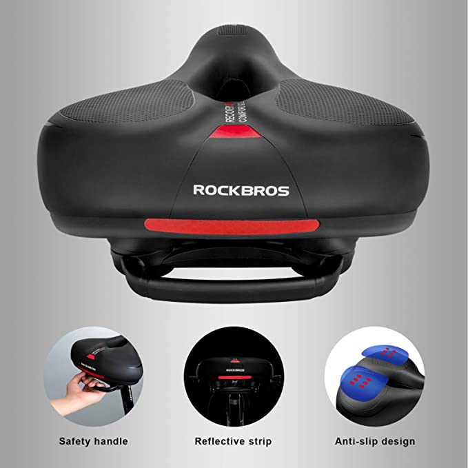 ROCKBROS MTB Anti-Shock Saddle for men and women - Red