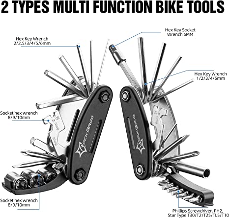 Bicycle Repair Kit 16 in 1 Multi-Function