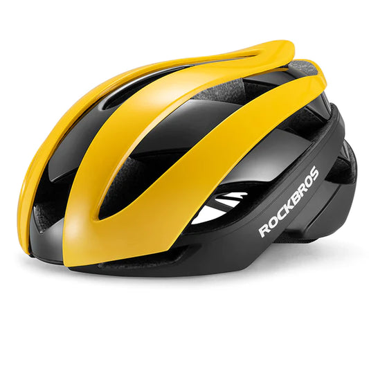 ROCKBROS Bicycle Helmet – Yellow/Black