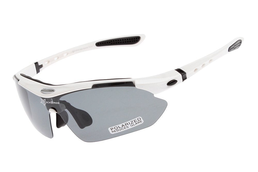 Polarized Multi Lens Sports Sunglasses - White – SportSunglassesSA