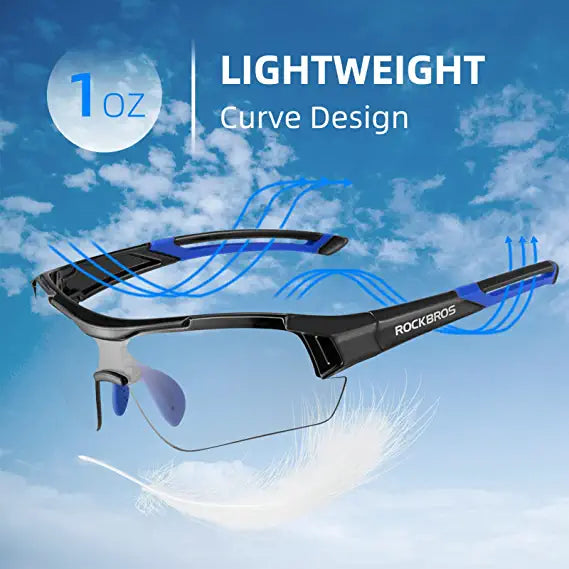 ROCKBROS Photochromic Sunglasses - Blue
