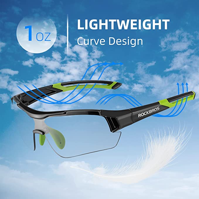 ROCKBROS Photochromic Sunglasses - Green