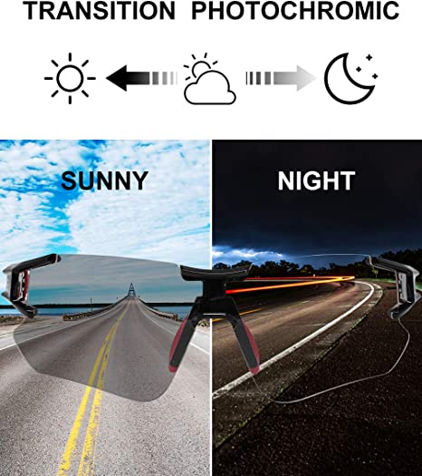 Photochromic Sunglasses - Black/Red