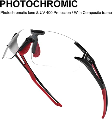 Photochromic Sunglasses - Black/Red