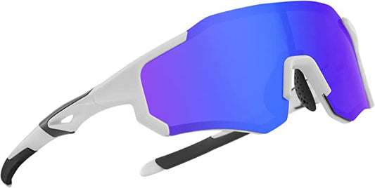 Polarized Sunglasses - White/Blue