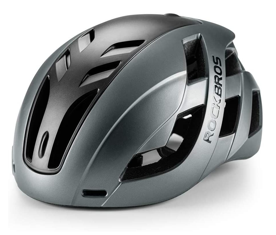 ROCKBROS Bicycle Helmet with 3 in 1 Magnetic Removable Cover - Grey