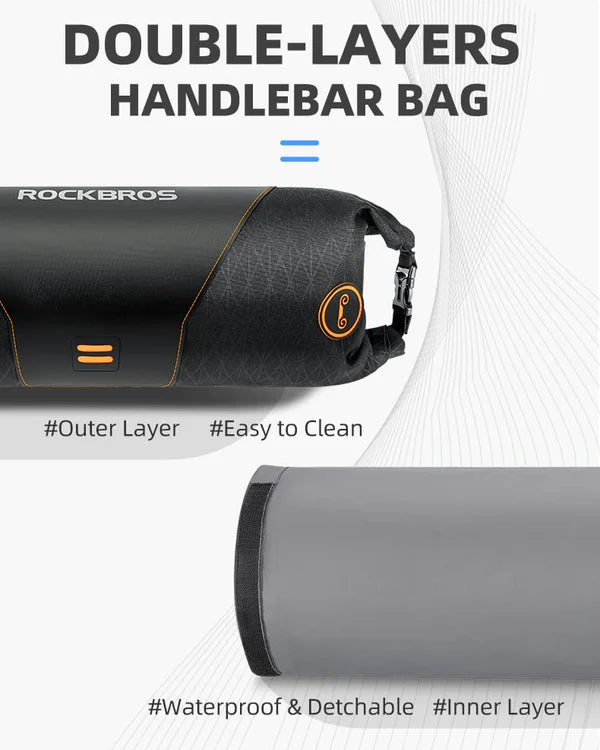 ROCKBROS Bicycle Front Handlebar Bag - Waterproof