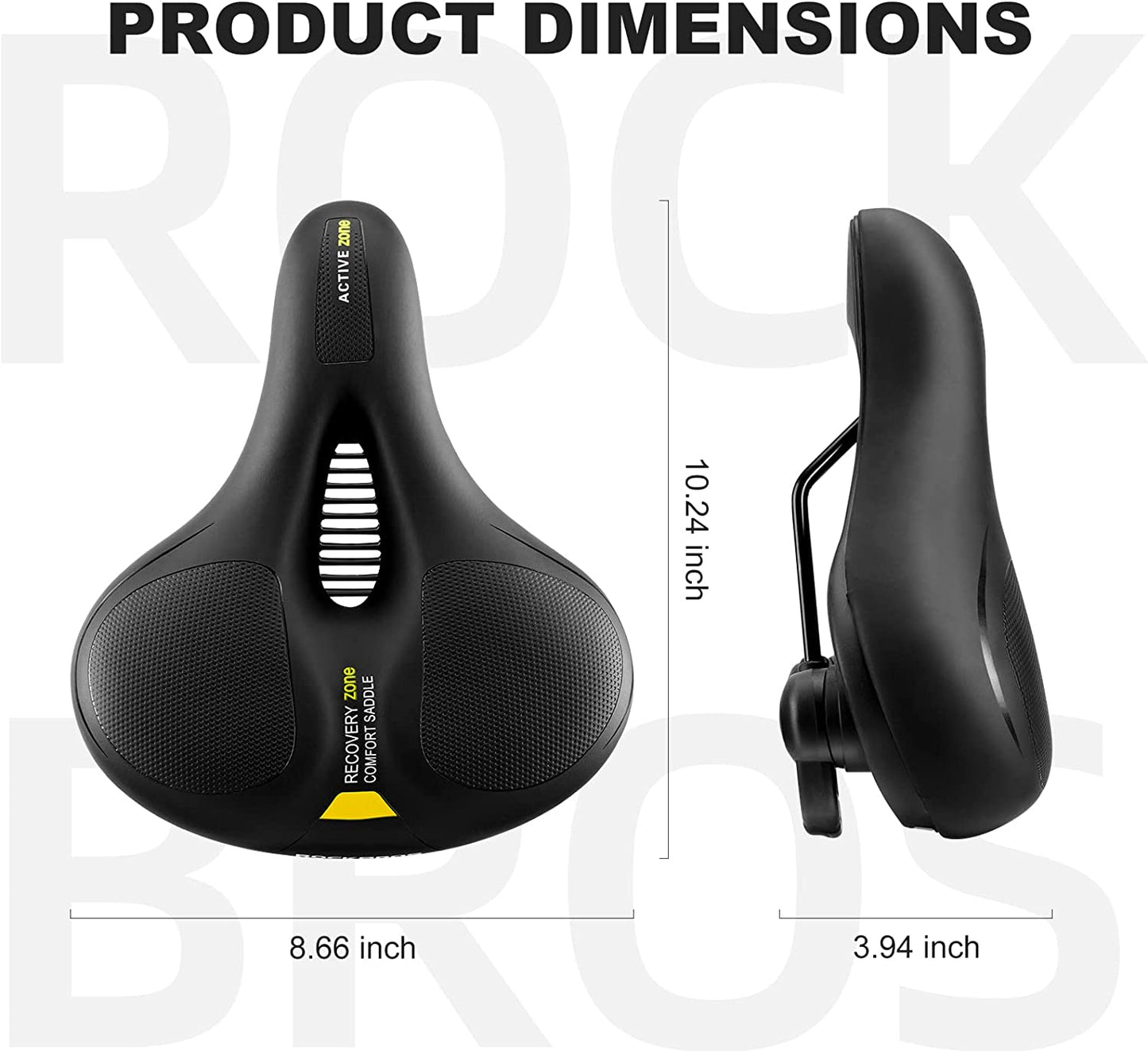 ROCKBROS MTB Anti-Shock Saddle for men and women - Yellow